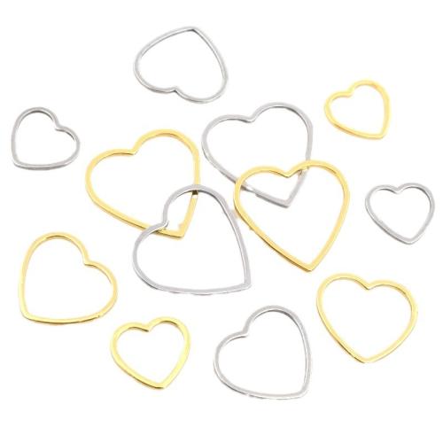 Stainless Steel Heart Pendants, 304 Stainless Steel, DIY & different size for choice, more colors for choice, 20PCs/Bag, Sold By Bag