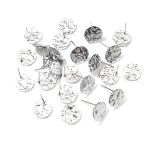 Stainless Steel Earring Stud Component, 304 Stainless Steel, DIY & different size for choice, more colors for choice, 10PCs/Bag, Sold By Bag