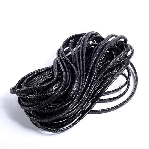 Leather Cord, Split Layer Cowhide Leather, different size for choice, black, Sold By m