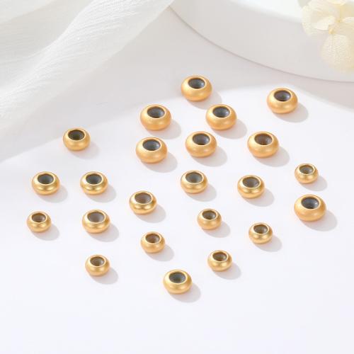 Brass Stopper Beads, with Silicone, sang gold plated, DIY & different size for choice, nickel, lead & cadmium free, Approx 100PCs/Bag, Sold By Bag