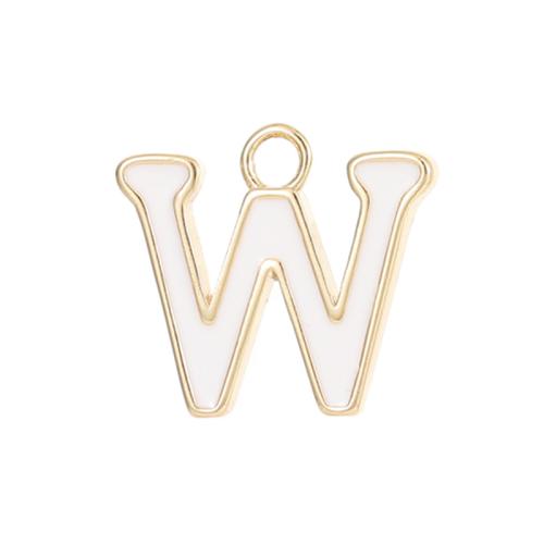 Brass Jewelry Pendants, Alphabet Letter, gold color plated, letters are from A to Z & DIY & enamel, more colors for choice, nickel, lead & cadmium free, Sold By PC