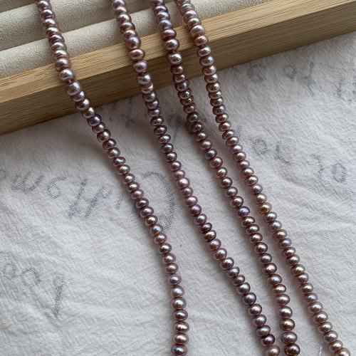 Cultured Potato Freshwater Pearl Beads, DIY, purple, about:5-5.5mm, Sold Per Approx 38 cm Strand