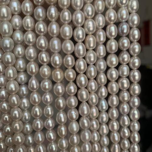 Cultured Rice Freshwater Pearl Beads, DIY, about:6.5-7mm, Sold Per Approx 38 cm Strand