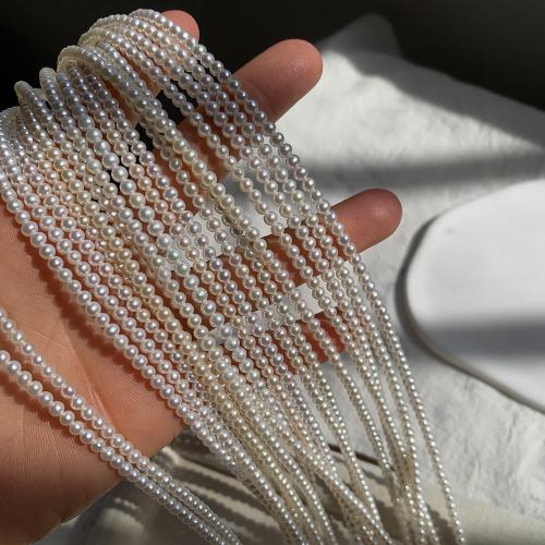 Natural Freshwater Pearl Loose Beads, Slightly Round, DIY, more colors for choice, about:3-3.3mm, Sold Per Approx 38 cm Strand