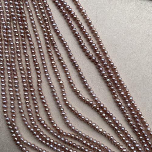 Cultured Potato Freshwater Pearl Beads, DIY, purple pink, about:4-5mm, Sold Per Approx 38 cm Strand