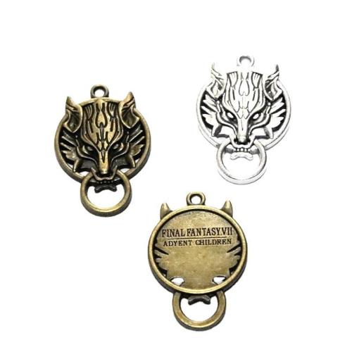 Tibetan Style Animal Pendants, plated, DIY, more colors for choice, 40.50x26.70mm, 20PCs/Bag, Sold By Bag