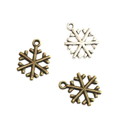 Tibetan Style Pendants, Snowflake, plated, DIY, more colors for choice, 20x14.70mm, 100PCs/Bag, Sold By Bag