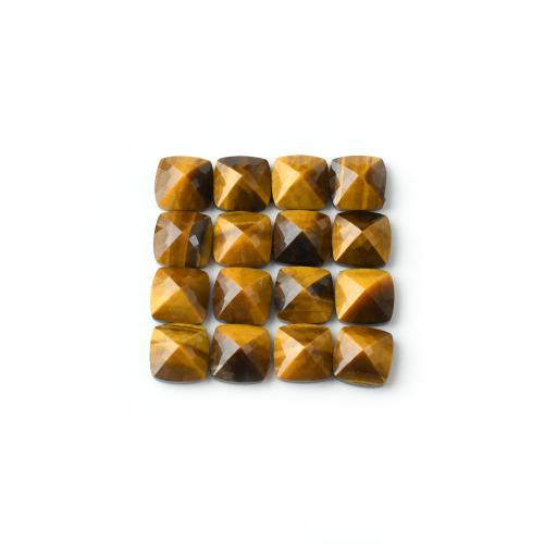 Natural Gemstone Cabochons, Tiger Eye, Pyramidal, polished, DIY, 11.60x11.60x6.40mm, Sold By PC