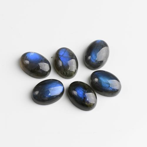 Natural Gemstone Cabochons, Labradorite, Oval, polished, DIY & different size for choice, Sold By PC