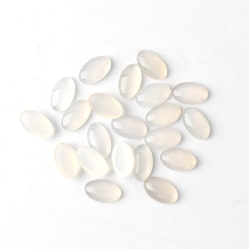 Natural Gemstone Cabochons, White Chalcedony, Horse Eye, polished, DIY & different size for choice, Sold By PC