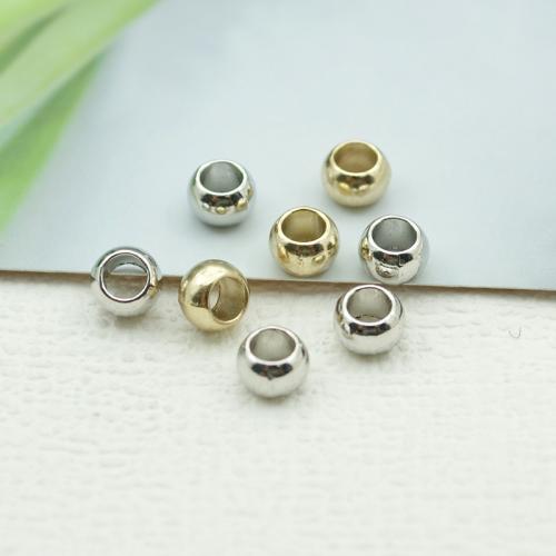 Tibetan Style Jewelry Beads, plated, DIY, more colors for choice, nickel, lead & cadmium free, 6x4mm, 100PCs/Bag, Sold By Bag