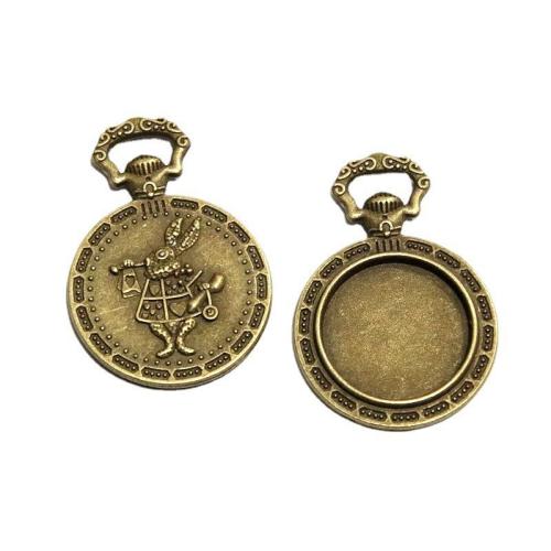 Tibetan Style Pendant Cabochon Setting, Rabbit, antique bronze color plated, DIY, 20mm, 30PCs/Bag, Sold By Bag