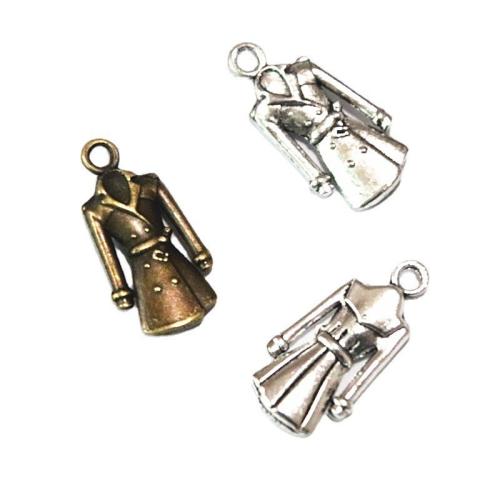 Zink-Aluminium-Anhänger, Zinklegierung, Bekleidung, plattiert, DIY, keine, 23x12mm, 50PCs/Tasche, verkauft von Tasche