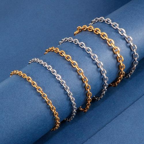 Stainless Steel Jewelry Bracelet, 304 Stainless Steel, Vacuum Ion Plating, Unisex, more colors for choice, Sold By PC