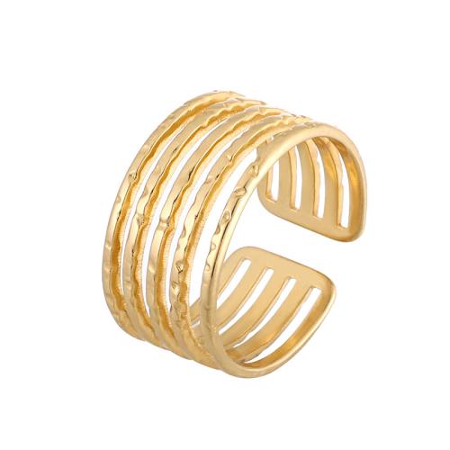 Stainless Steel Finger Ring, 304 Stainless Steel, fashion jewelry & for woman & hollow, more colors for choice, diameter 17mm, Sold By PC