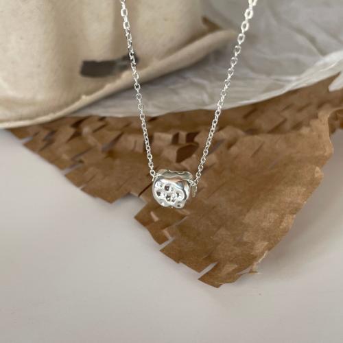 925 Sterling Silver Necklaces, fashion jewelry & for woman, Length:Approx 45 cm, Sold By PC