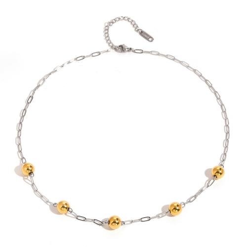 Collier de bijoux en acier inoxydable, Acier inoxydable 304, avec 5cm chaînes de rallonge, bijoux de mode & pour femme, Longueur:Environ 42 cm, Vendu par PC