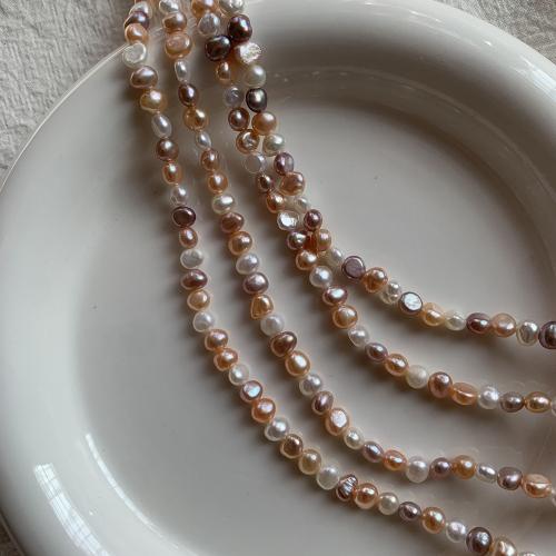 Keshi Cultured Freshwater Pearl Beads, DIY, mixed colors, about:4-5mm, Sold Per Approx 38 cm Strand