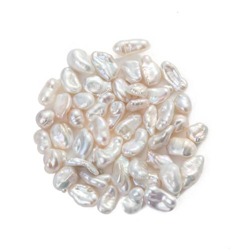 Perles nacres baroques de culture d'eau douce , perle d'eau douce cultivée, DIY, blanc, aboutuff1a9-12mm, Vendu par PC