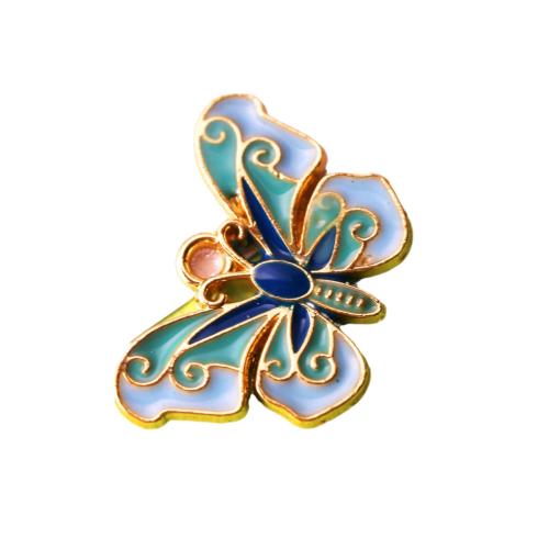 Tibetan Style Enamel Pendants, gold color plated, DIY, more colors for choice, nickel, lead & cadmium free, 21x15mm, 20PCs/Bag, Sold By Bag