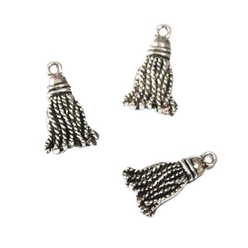 Tibetan Style Pendants, Tassel, plated, DIY, more colors for choice, 20x11.80mm, 100PCs/Bag, Sold By Bag