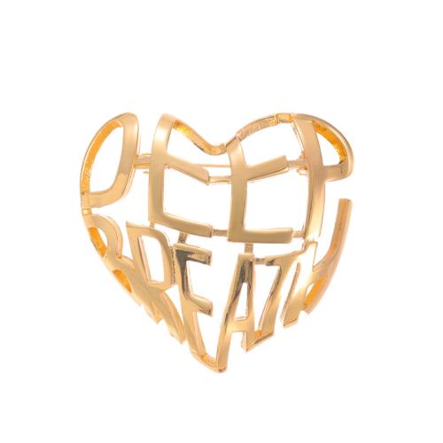 Tibetan Style Brooches, Heart, plated, for woman, more colors for choice, Sold By PC