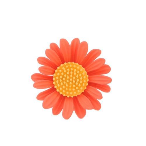 Tibetan Style Brooches, Daisy, painted, for woman, more colors for choice, Sold By PC