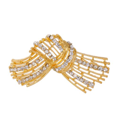 Tibetan Style Brooches, plated, for woman & with rhinestone, more colors for choice, Sold By PC