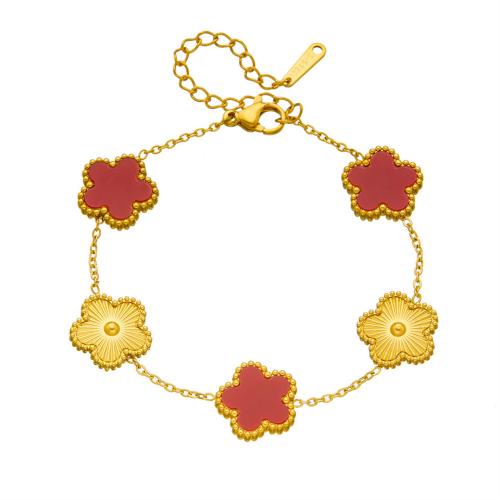 Pulsera de Acero Inoxidable, acero inoxidable 304, con Nácar & Acrílico, pulido, diferentes estilos para la opción & para mujer, más colores para la opción, Vendido por UD