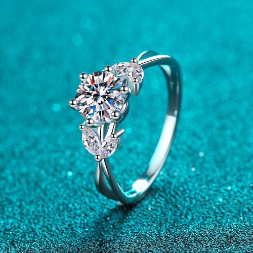 925 Sterling Silver Finger Ring, Flower, different materials for choice & different size for choice & for woman, US Ring Size:4.5-9, Sold By PC