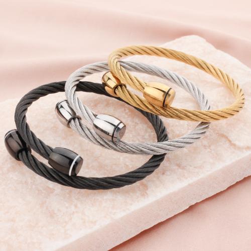 Stainless Steel Bangle, 304 Stainless Steel, fashion jewelry & Unisex, more colors for choice, Sold By PC