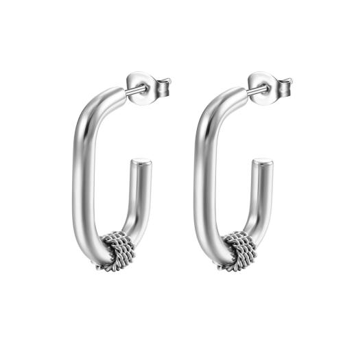 Boucle d'oreille de gaujon en acier inoxydable, Acier inoxydable 304, bijoux de mode & styles différents pour le choix & pour femme, plus de couleurs à choisir, Vendu par paire