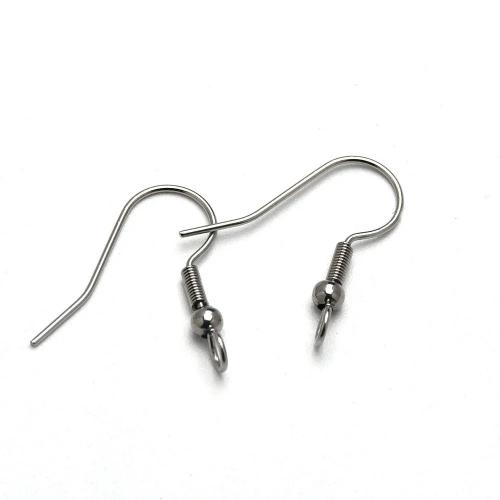 Stainless Steel Hook Earwire, 304 Stainless Steel, DIY, original color, 20x20mm, 100PCs/Bag, Sold By Bag