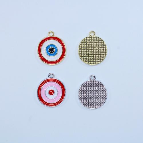 Tibetan Style Enamel Pendants, plated, DIY, more colors for choice, nickel, lead & cadmium free, 20x23.50mm, Approx 100PCs/Bag, Sold By Bag