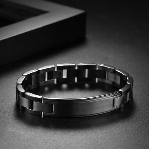 Stainless Steel Jewelry Bracelet, 316L Stainless Steel, plated, for man, more colors for choice, Length:21 cm, Sold By PC