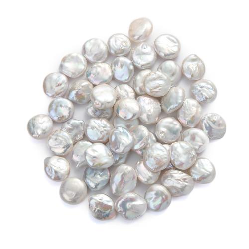 Cultured Coin Freshwater Pearl Beads, DIY, white, about:16-22mm, Sold By PC