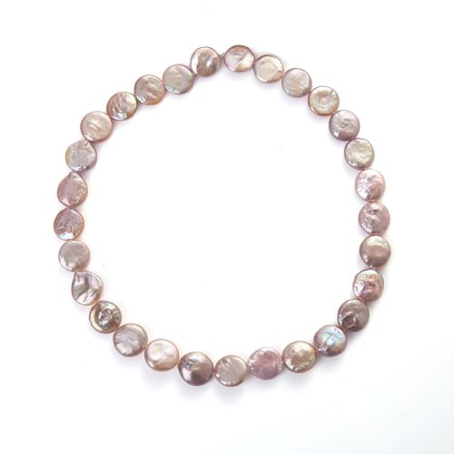 Cultured Coin Freshwater Pearl Beads, DIY & different size for choice, mixed colors, Sold Per Approx 36 cm Strand