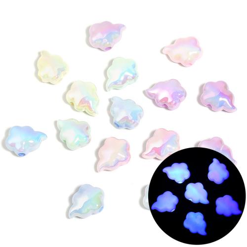 Acrylic Jewelry Beads, Cloud, DIY, mixed colors, 14x18mm, 100PCs/Bag, Sold By Bag