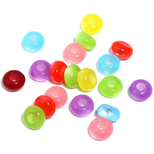 Acrylic Jewelry Beads, Rondelle, DIY, mixed colors, 8x14mm, 100PCs/Bag, Sold By Bag