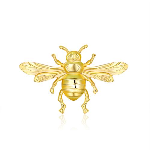 Tibetan Style Brooches, Bee, plated, for woman, gold, Sold By PC