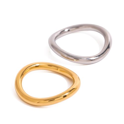 304 Stainless Steel Ring Set, plated, 2 pieces & for woman, mixed colors, Sold By Set