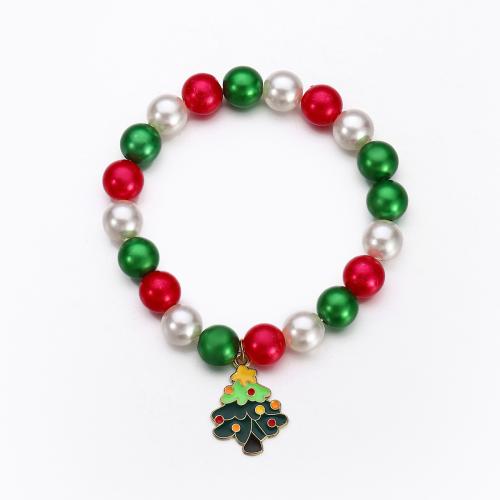 Tibetan Style Bracelet, with Plastic Pearl, handmade, Christmas Design & different styles for choice & for woman, more colors for choice, Sold By PC