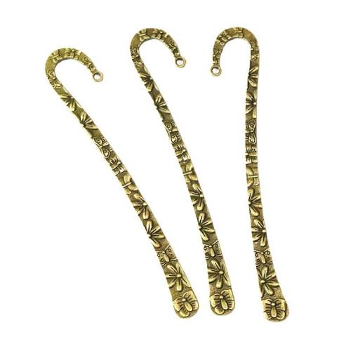 Tibetan Style Bookmark Findings, antique bronze color plated, double-sided, 19x122mm, 10PCs/Bag, Sold By Bag