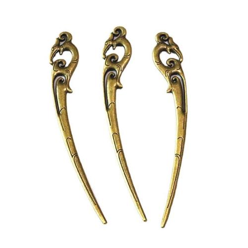 Hair Stick, Tibetan Style, antique bronze color plated, double-sided, 14x93mm, 30PCs/Bag, Sold By Bag