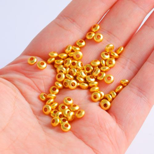 Brass Spacer Beads, Saucer, sang gold plated, DIY & different size for choice, Sold By PC