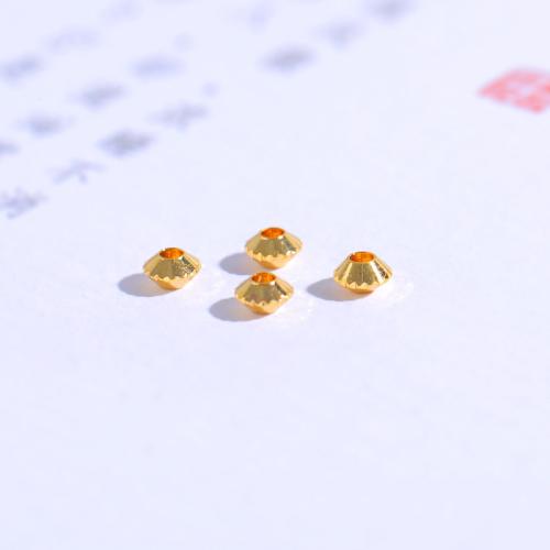 Brass Spacer Beads, Saucer, gold color plated, DIY & different size for choice, Sold By PC