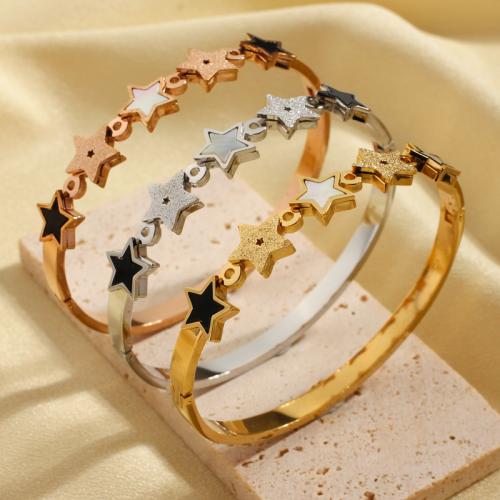 Stainless Steel Bangle, 304 Stainless Steel, fashion jewelry & for woman, more colors for choice, Sold By PC