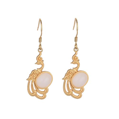 Boucles d'oreilles pendantes en laiton, bijoux de mode & pour femme, 48mm, Vendu par paire