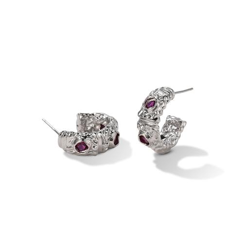 Boucles d'oreilles en laiton zircon cubique pavent, Placage, pavé de micro zircon & pour femme, plus de couleurs à choisir, 19x7mm, Vendu par paire