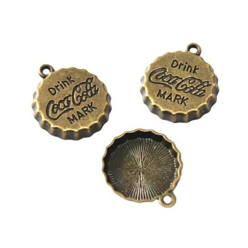 Tibetan Style Pendants, antique bronze color plated, DIY, 21x25mm, 60PCs/Bag, Sold By Bag